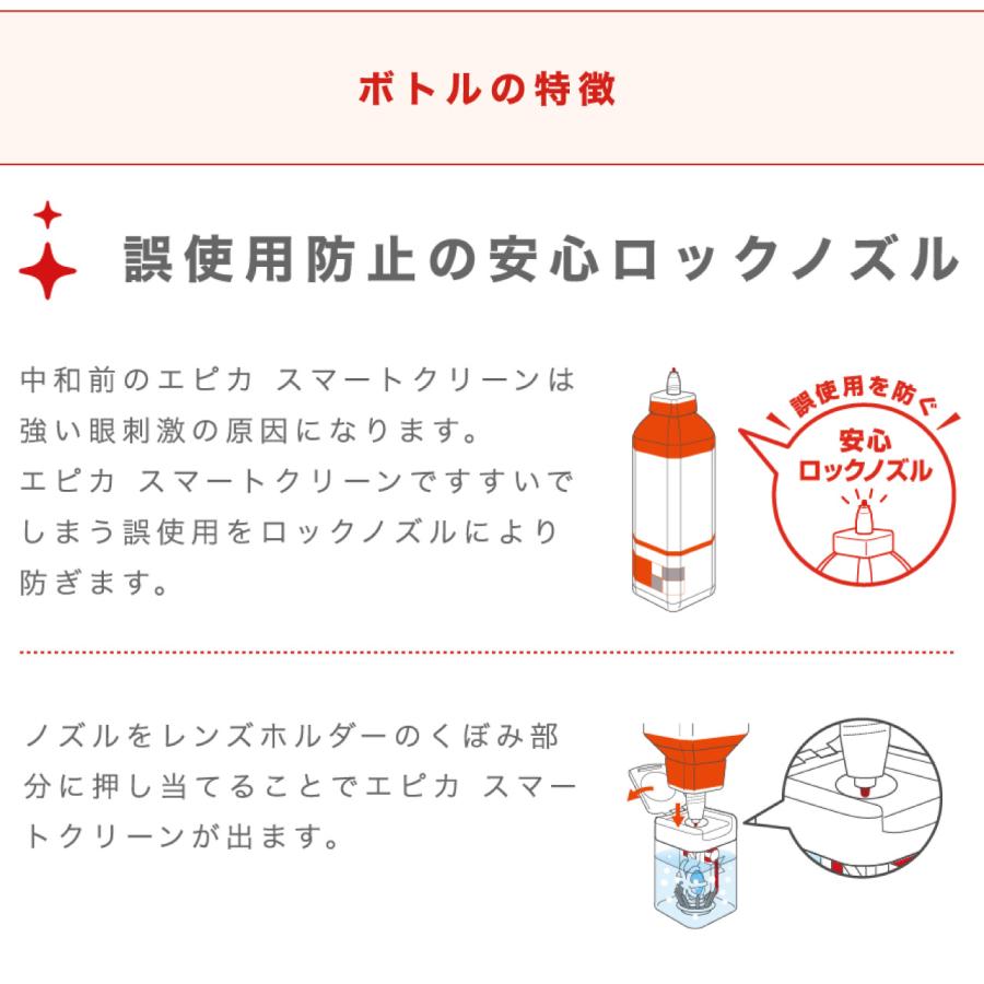 エピカ メニコン スマートクリーン 300ml×4本セット ソフトコンタクト