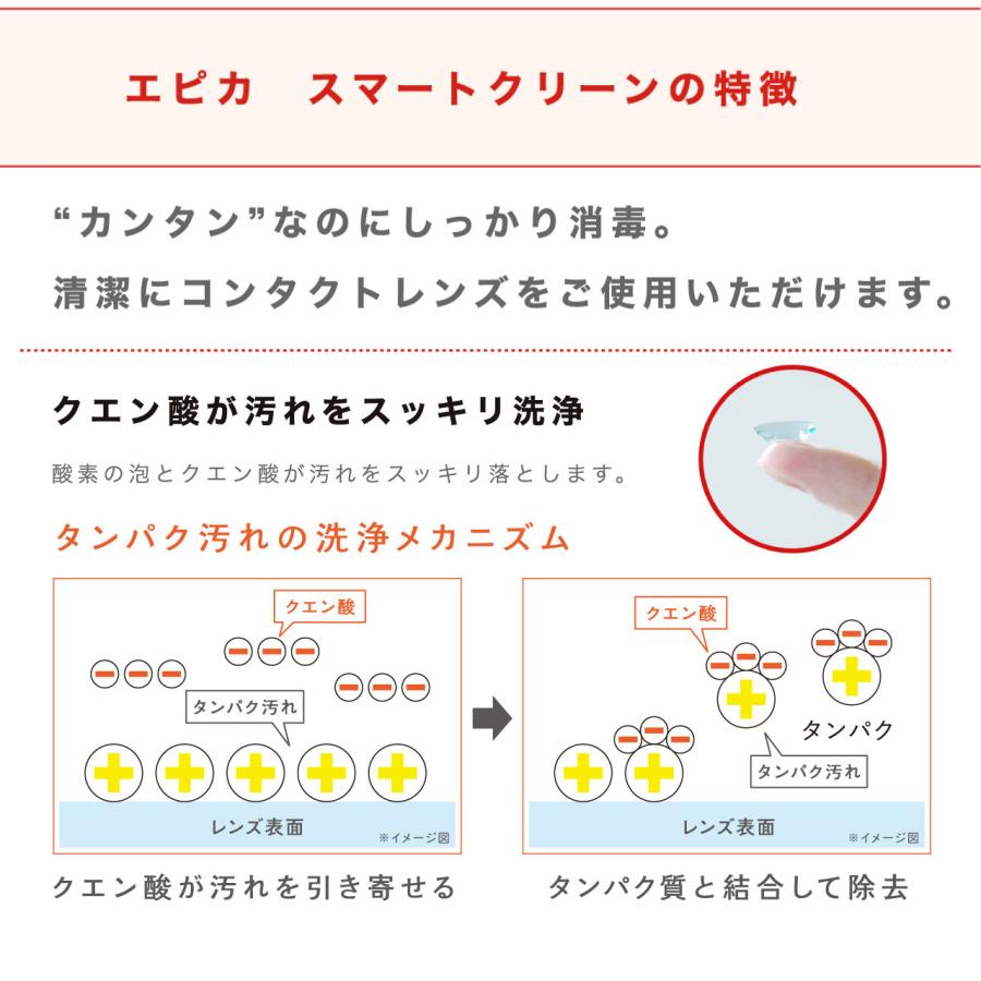 メニコン エピカ スマートクリーン 300ml×6本セット ソフトコンタクトレンズ 洗浄液 過酸化水素 送料無料 爆買 | エピカ | 04