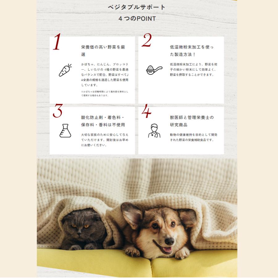 ベジタブルサポート タブレットタイプ 28g ミニパック 犬 猫 ペット