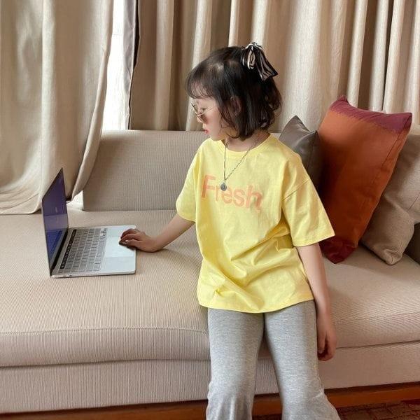 キッズ 半袖 Tシャツ ロンt 男の子 女の子 ドロップショルダー ロゴ 