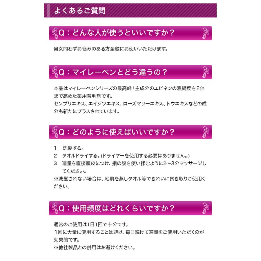 快適生活 育毛剤 医薬部外品 発毛促進 「毛髪魂W（ダブル）マイ