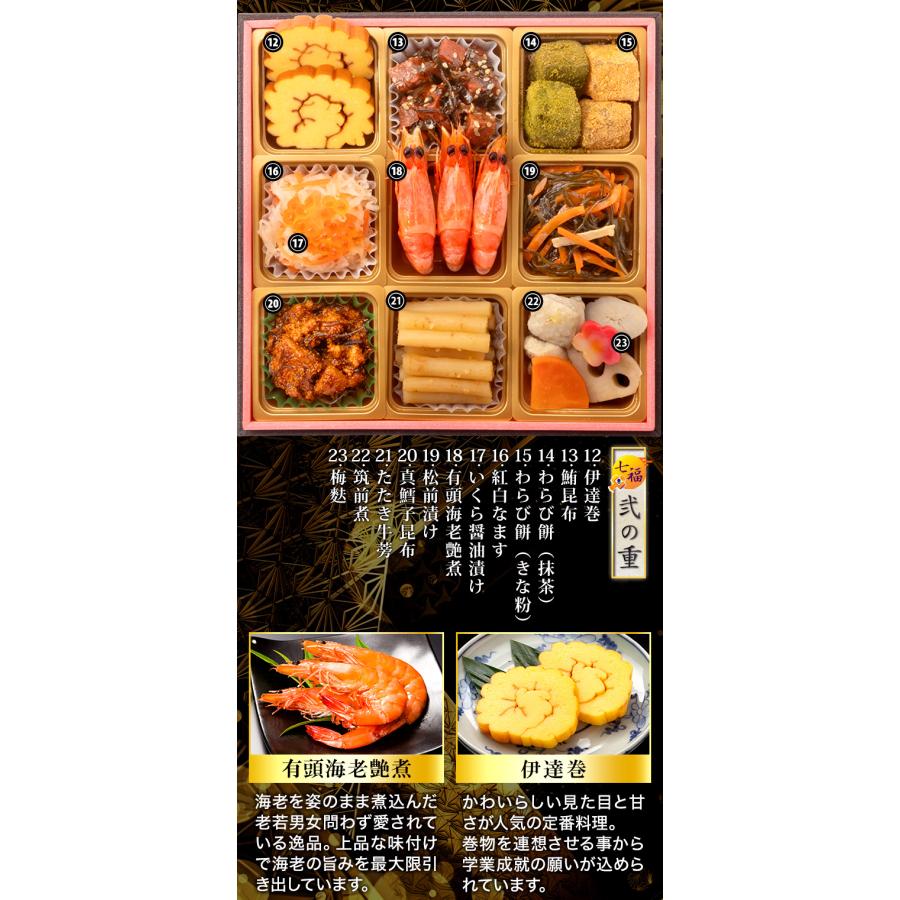 北辰のかごもん 2021年度 2022年度 2023年度 豪華セット おせち 2026年 冷凍 快適生活 京都「閼伽井」監修・豪華三段重 「和洋