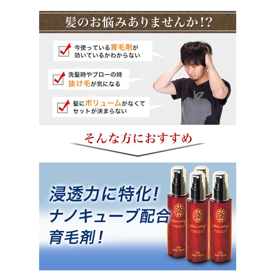 育毛 育毛剤　快適生活  医薬部外品 「薬用　ヘアキューブ」合計3本｜kensei-online｜03