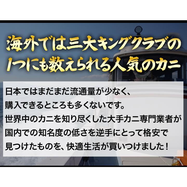 送料当社負担 送料無料 快適生活 かに カニ 蟹 大型ゴールデンキングクラブ肩付き脚 総重量:4kg(正味3.2kg) イバラガニ イバラガニモドキ｜kensei-online｜06