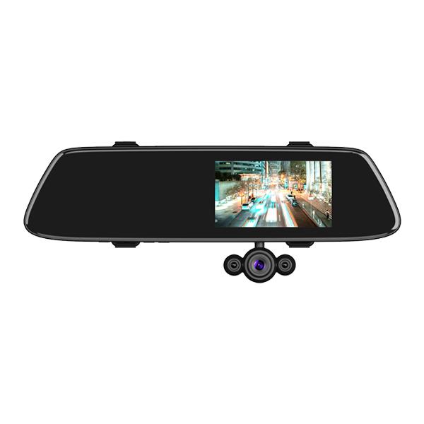クアトロ ミラー型 ドライブレコーダー SDカード付き ルームミラー ドラレコ カメラ 煽り運転 ドライブレコーダー ミラー型 SDカード128GB同梱 前後カメラ 2K 1296p