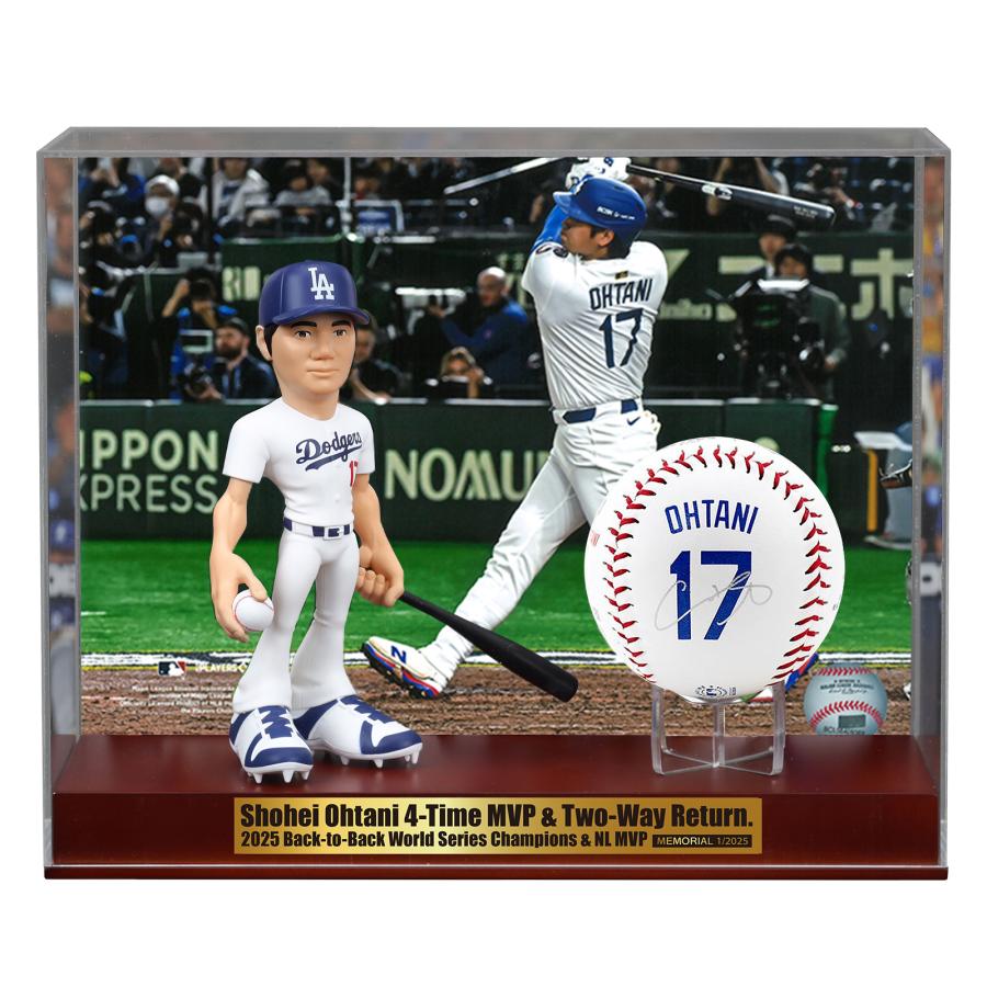 野球 MLB ベースボール サインボール 快適生活 2025年MVP大谷翔平豪華3