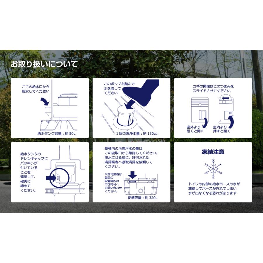 旭ハウス工業】仮設トイレ 和式 ペダル式軽水洗 便槽付 [AUG-1JN 旭ハウス工業】仮設トイレ 和式 ペダル式軽水洗 便槽付 [AUG-1JN