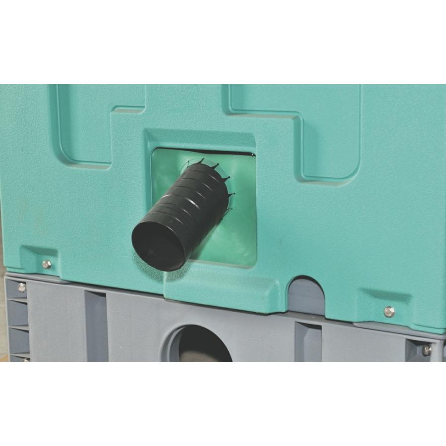 旭ハウス工業】仮設トイレ 洋式 水洗架台付 (壁排水) [AUG-FWR+ 旭ハウス工業】仮設トイレ 洋式 水洗架台付 (壁排水) [AUG-FWR+