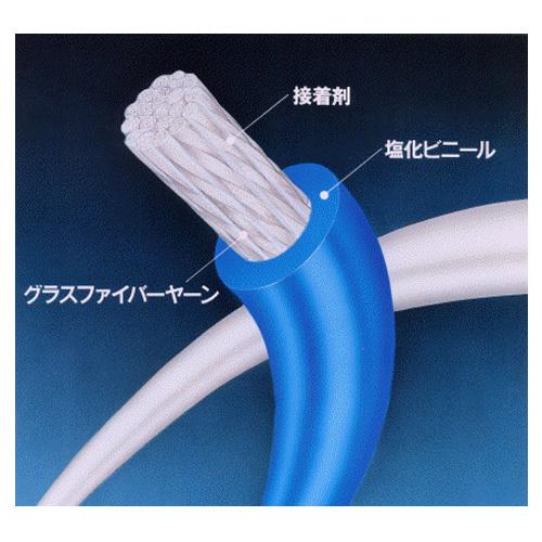 【グラス・ファイバー工研】 デベグラスワイヤー (青) 直径4mm/長さ1000m [W041000] グラスファイバー デベワイヤー 錆びない 強い                 商品説明                   