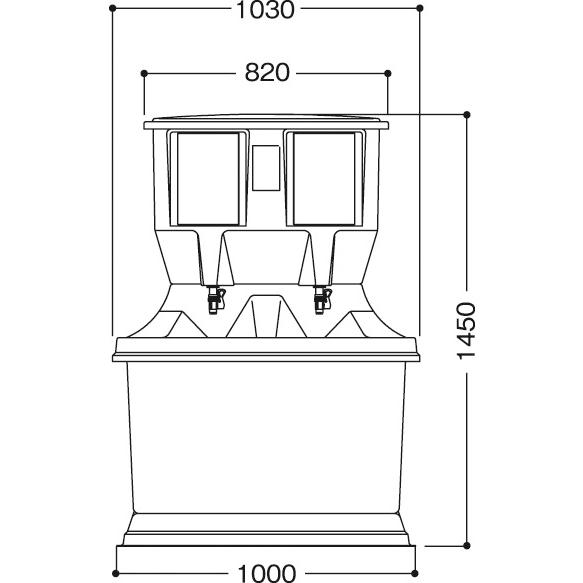 ハマネツ 屋外手洗ユニット 簡易手洗器 貯蔵式 イベント 工事現場