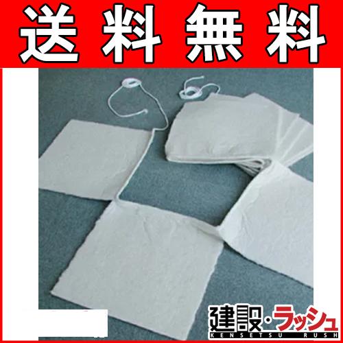【カクイオイルキャッチャー】 油専用 万国旗状 10連 [KN-65-10] 広範囲流出油回収 油吸着 シート状 高性能 油吸着材 浮上油用 河川 排水溝 貯水池 ダム 溶剤