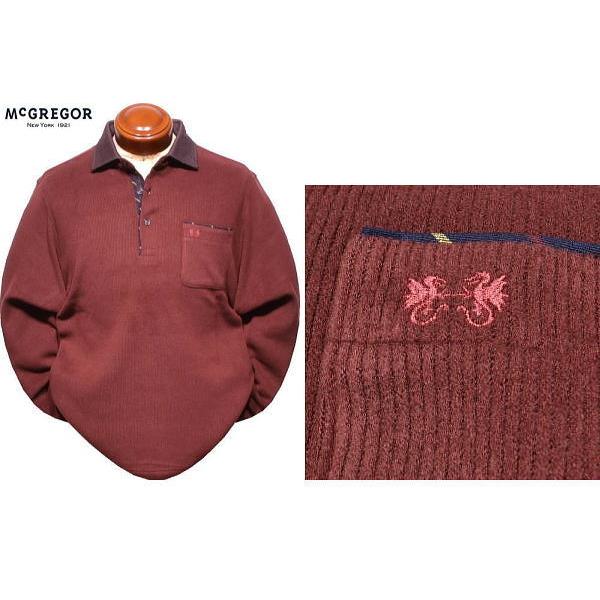McGREGOR（マックレガー） 長袖ポロシャツ L メンズ 111614606 日本製