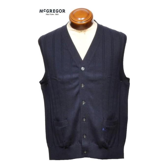 McGREGOR（マックレガー） ニットベスト L メンズ 111895101 手洗い可 