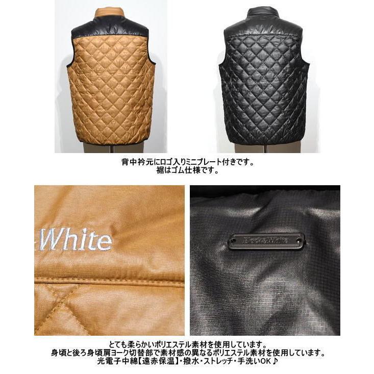 Black&White ブラックアンドホワイト 中綿入りアウターベスト Black&White ブラックアンドホワイト 中綿入りアウターベスト