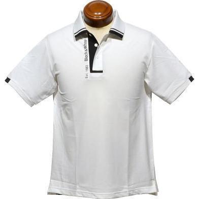 ブラック＆ホワイト メンズ 半袖ポロシャツ BGS9711XQ ドライ 吸汗速乾 UVカット ニオイ抑制 半袖シャツ L