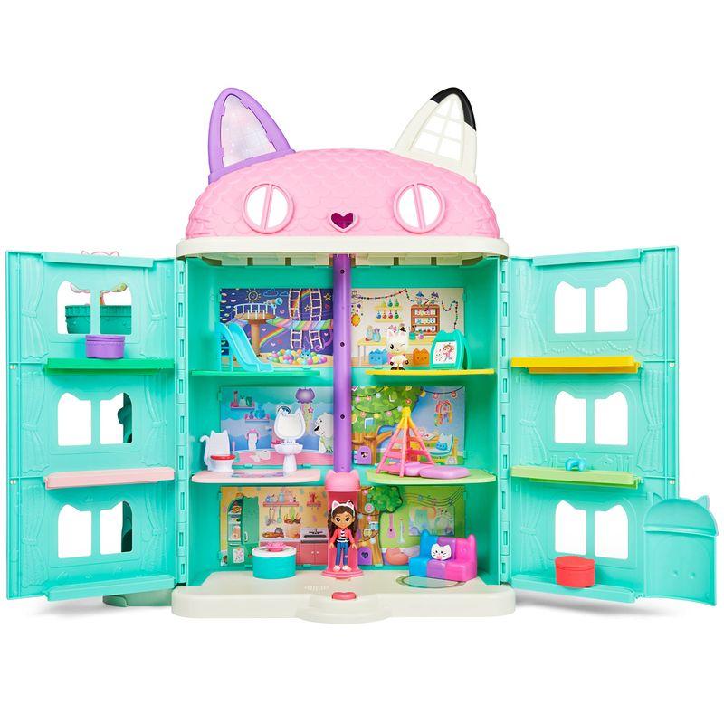 (ギャビーのドールハウス) Gabby's Dollhouse Purrfect(パーフェクト)ドールハウス フィギュア2個 家具8個 アク