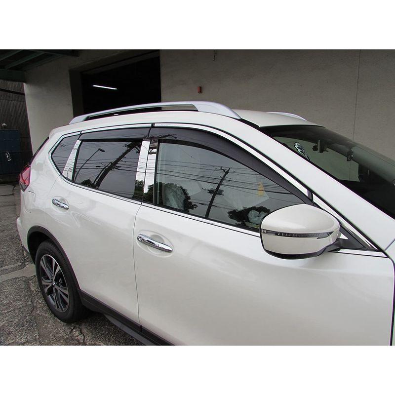 最安値挑戦！ 新型 エクストレイル ステンレス メッキ ピラー パネル