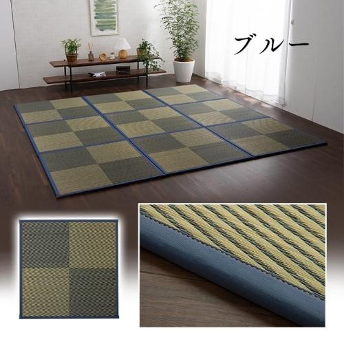 爆買  置き畳 ユニット畳 約82×82×1.7cm 12P [ブラウン 同色12枚組] い草 消臭 抗菌防臭 市松 市松 「ニール」  【北海道・沖縄・離島 送料別】_3