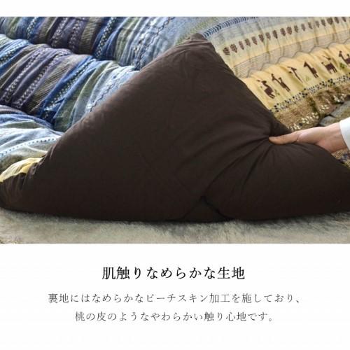 爆買  こたつ布団 正方形 約205×205cm グリーン 掛け布団 単品 ギャッベ柄 「ラディ」  【北海道・沖縄・離島 送料別】の画像