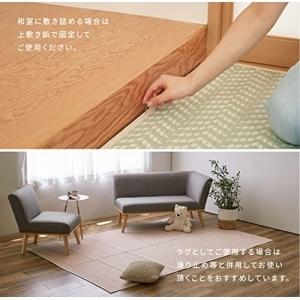 洗えるい草風カーペット パスラッシュ 江戸間3畳 (174cm × 261cm) (パープル) 【取寄商品】【北海道・沖縄送料別】｜kenso-mtt｜09