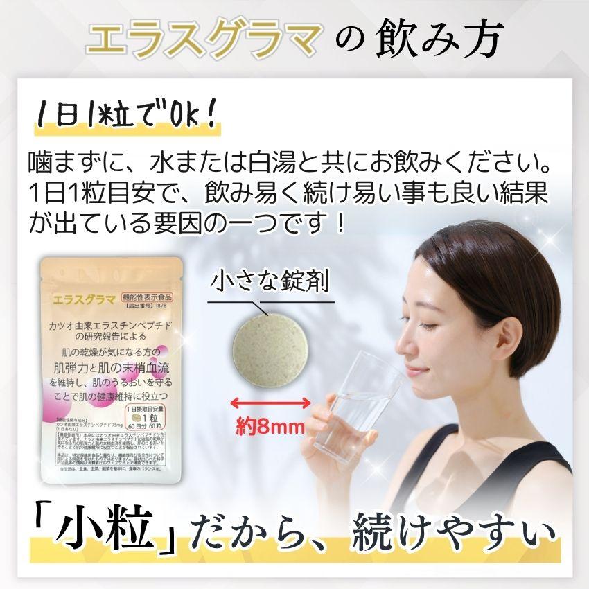 新品未開封　妃肌 3種セット　エラスチン配合　ハリ肌 エラスチン サプリ 60日分 (機能性表示食品)お試し価格 コラーゲン 肌