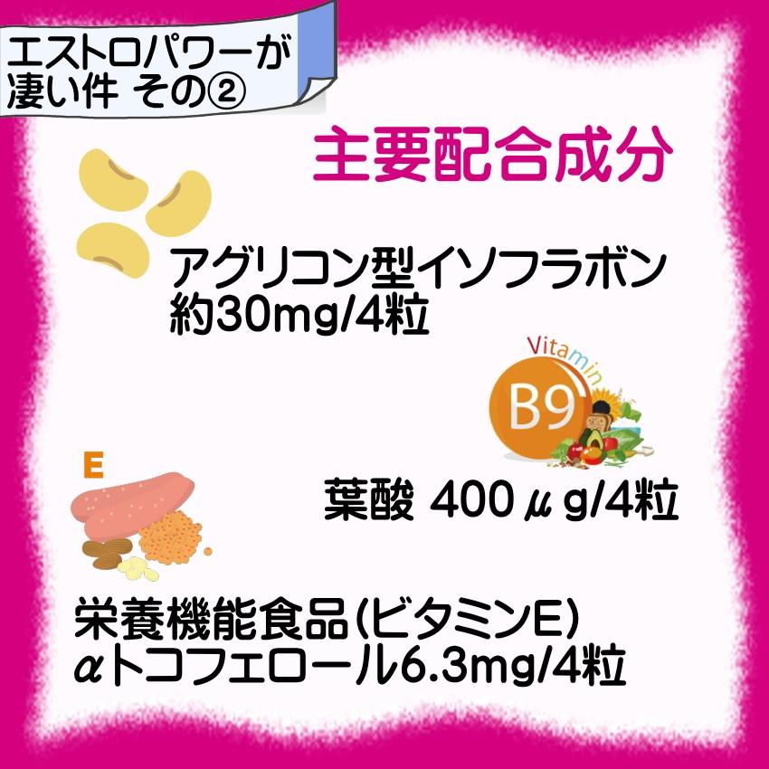 大豆イソフラボン +46成分 エクオール 産生成分 お得な3個セット 女性 サプリ エクオール エストロパワー｜kensyoku-ryohin｜06