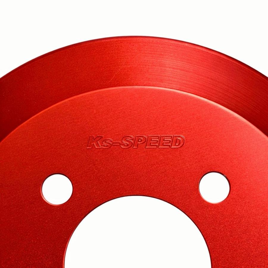 スズキ  ワゴン Ｒ カスタム Ｚ　MH95S MH55S（22/08〜) Kｓ-SPEED製 ドレスアップ リヤブレーキカバー 　レッド　 　_1