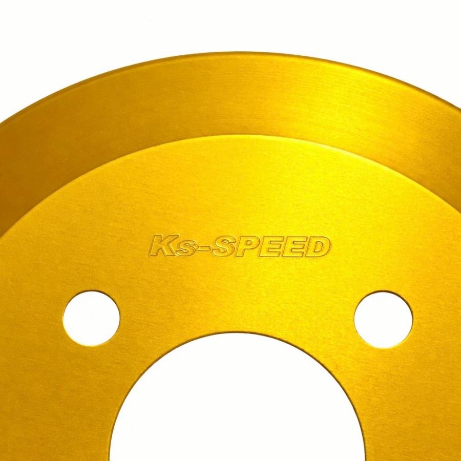スズキ ALTO アルト HA36S Turbo(WORKS\u0026RS)（14/12〜) Kｓ-SPEED製 ドレスアップ リヤブレーキカバー 　 イエローゴールド_1