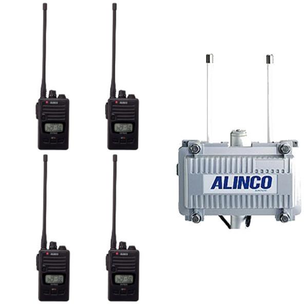 アルインコ ALINCO トランシーバー 中継器セット DJ-P222L 4台  DJ-P101R 全天候型中継器