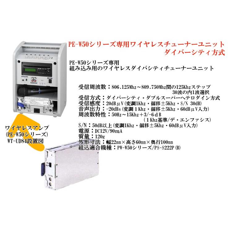①新品WT-UD84 ダイバーシティチューナー JVCケンウッド（JVC KENWOOD） 【生産終了品】 ダイバシティワイヤレス