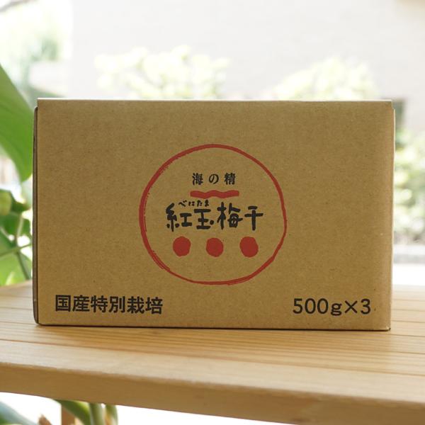 特別栽培 紅玉梅干 500g×3  海の精｜kenyu-kan｜05