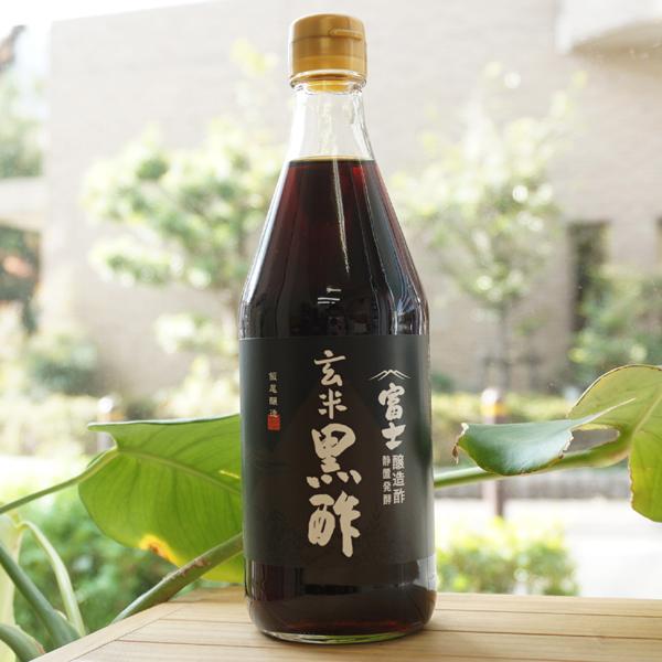 富士 玄米黒酢 500ml 飯尾醸造　静置発酵　醸造酢｜kenyu-kan