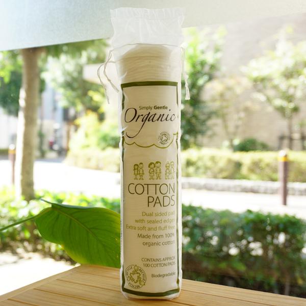 オーガニック コットン パッド 100枚 アリサン Simply Gentle Organic COTTON PADS 5958健康ストア