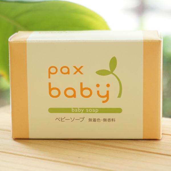 パックスベビー ベビーソープ 100g 太陽油脂　無着色・無香料 pax baby｜kenyu-kan