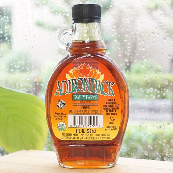 有機メープルシロップ (瓶) 236ml アリサン　ADIRONDACK FAMILY FARMS｜kenyu-kan