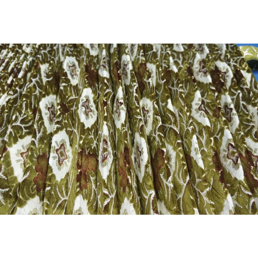 大花束 仮眠カーテンセット 横2400mm×縦800mm グリーン