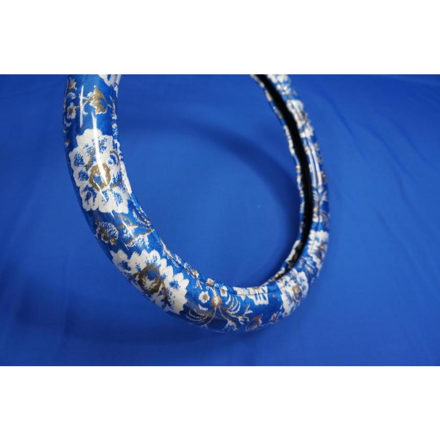 17スーパーグレート用 新格子 ハンドルカバー 極太タイプ ブルー