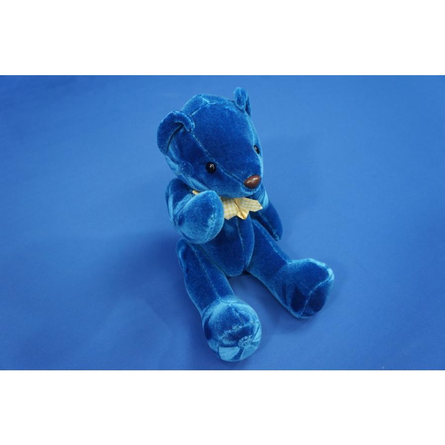 モケットフラワー 熊 ぬいぐるみ コスモス ブルー : トラック