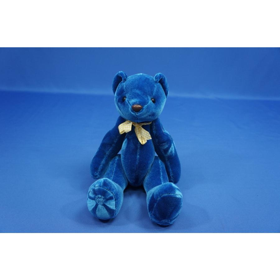 モケットフラワー 熊 ぬいぐるみ コスモス ブルー : トラックショップ