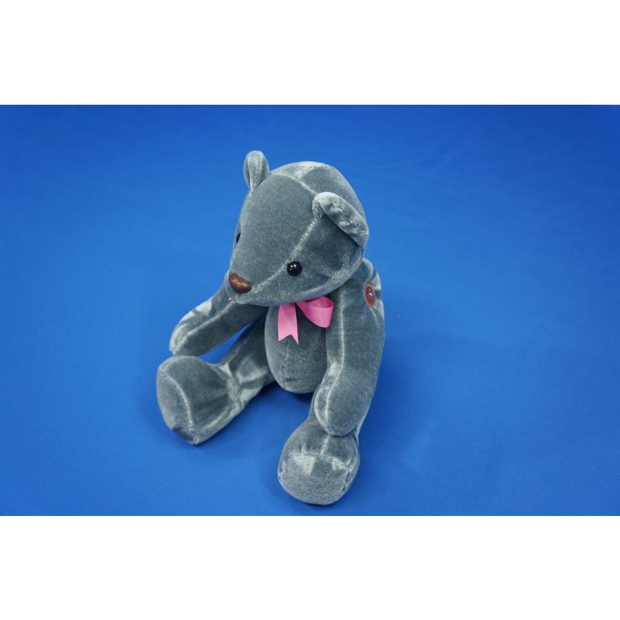 モケットフラワー 熊 ぬいぐるみ コスモス グレー : トラック