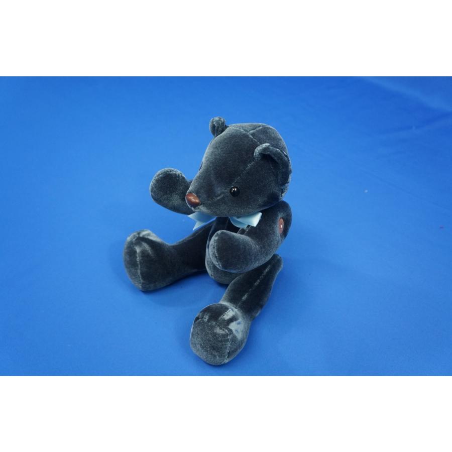 熊のぬいぐるみ モケットフラワー 熊 ぬいぐるみ コスモス チャコール