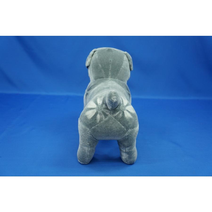 金華山 ブルドッグ ぬいぐるみ モケットフラワー グレー : トラック