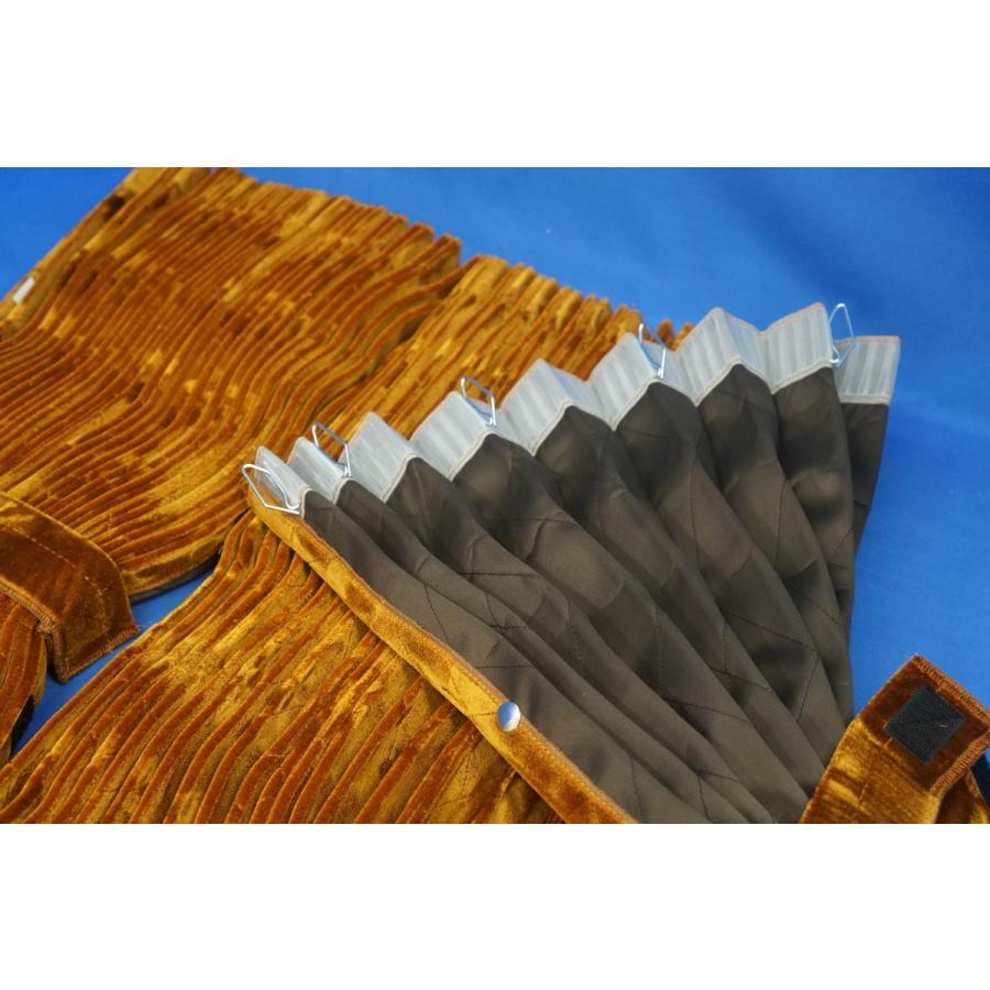 モケットフラワー コスモス 仮眠カーテンセット 横2400×縦800mm