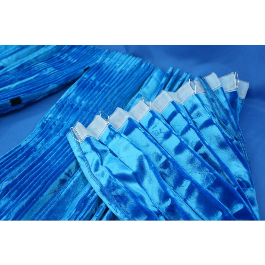 モケットフラワー コスモス 仮眠カーテンセット 横2400mm×縦800mm