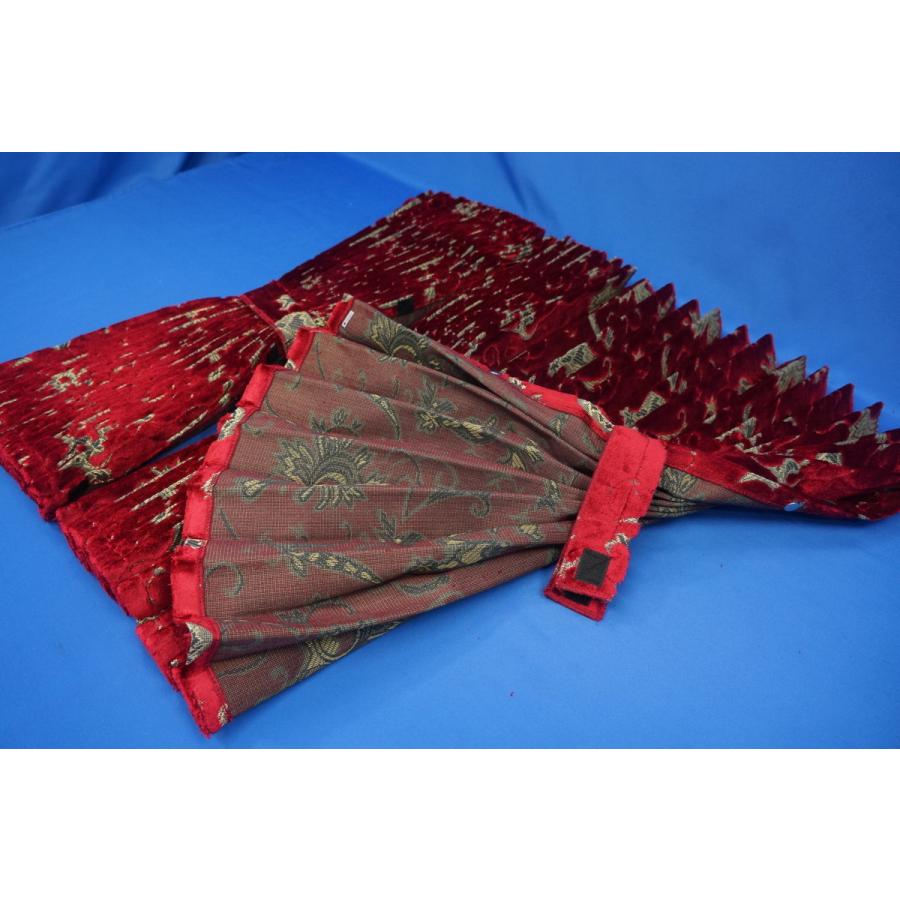 モンブラン 仮眠カーテン セット 横2400mm×縦800mm レッド