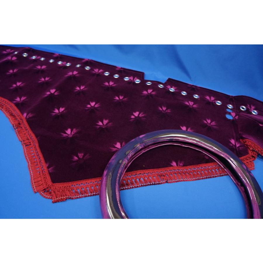 モケットフラワー　ワインレッド kenz_techno-cloth-39