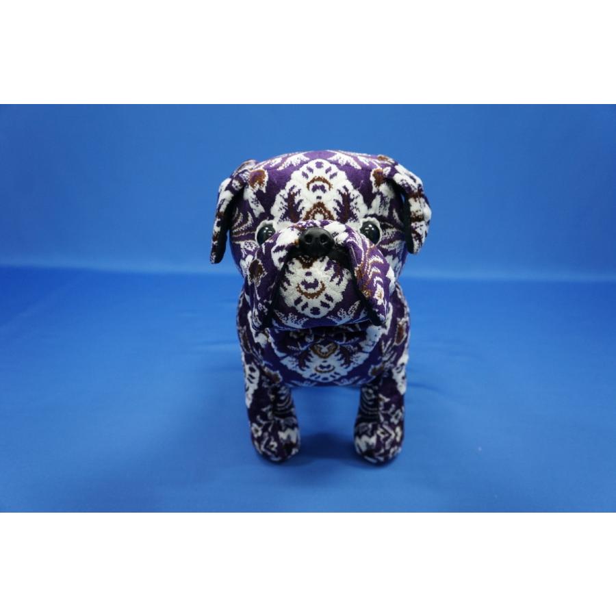 金華山 ブルドッグ ぬいぐるみ 新格子 パープル : トラックショップ