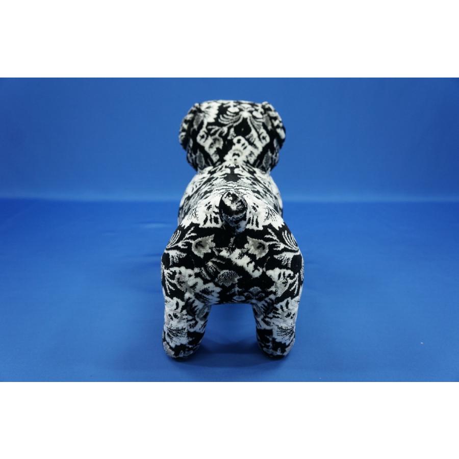 金華山 ブルドッグ ぬいぐるみ 新格子 ブラック : トラックショップ