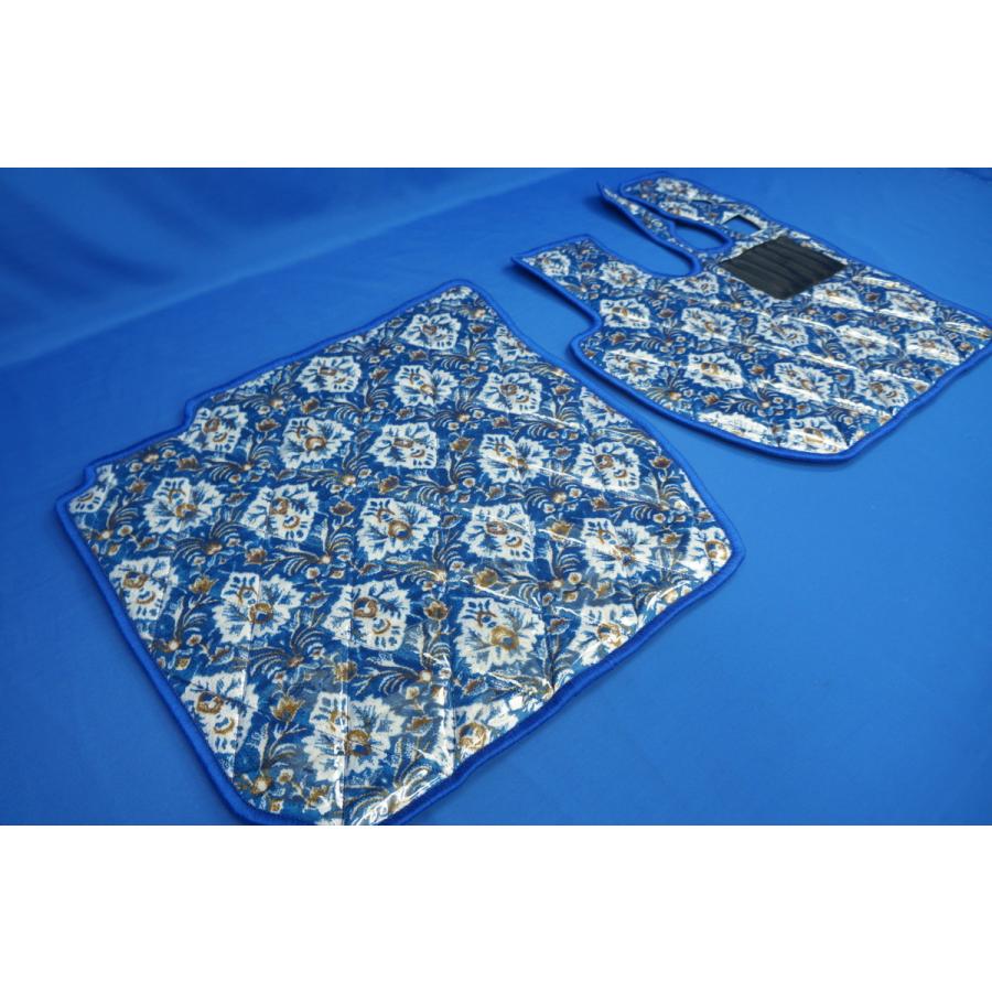 07スーパーグレート用 新格子 ダイヤキルトフロアマット 運転席/助手席