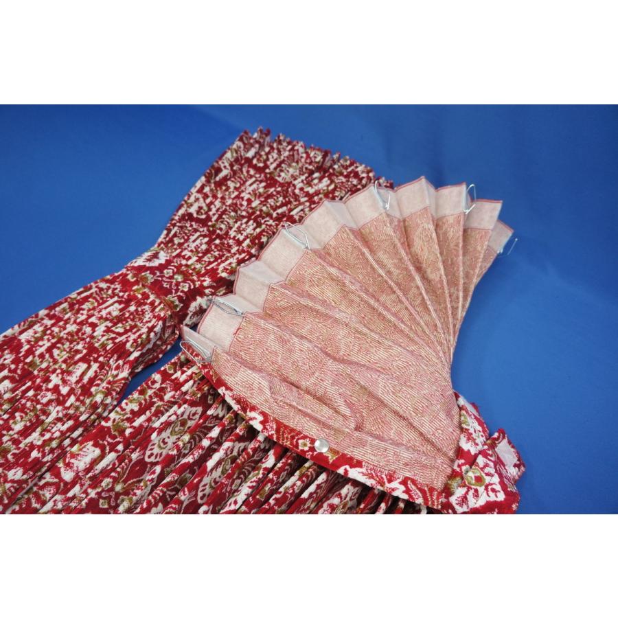 新格子 仮眠カーテン セット 横2400mm×縦800mm レッド : トラック